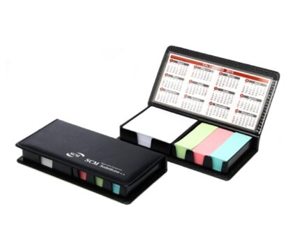 Memo Set Simil Cuero Negro