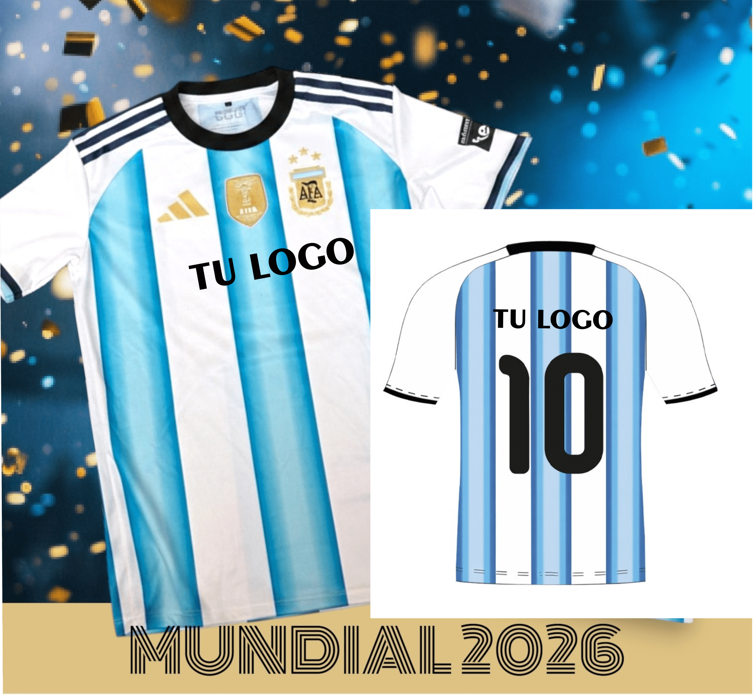 Camisetas de la selacción Camiseta de la selección con tu logo - Imagen 1